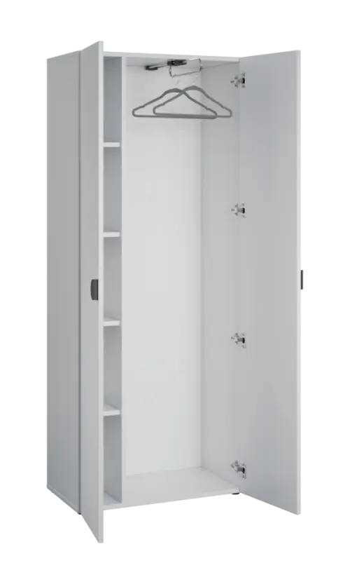 TR 5 - 71 šatní skříň, 2-dveřová, výsuvné ramínko, policová vložka, 1822x720x400, třešeň šumavská